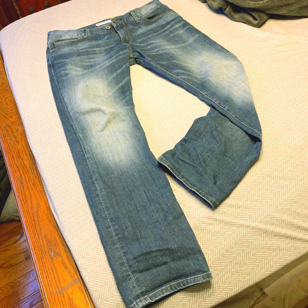 Mens Express Blue Slim Fit Straight Leg jeans